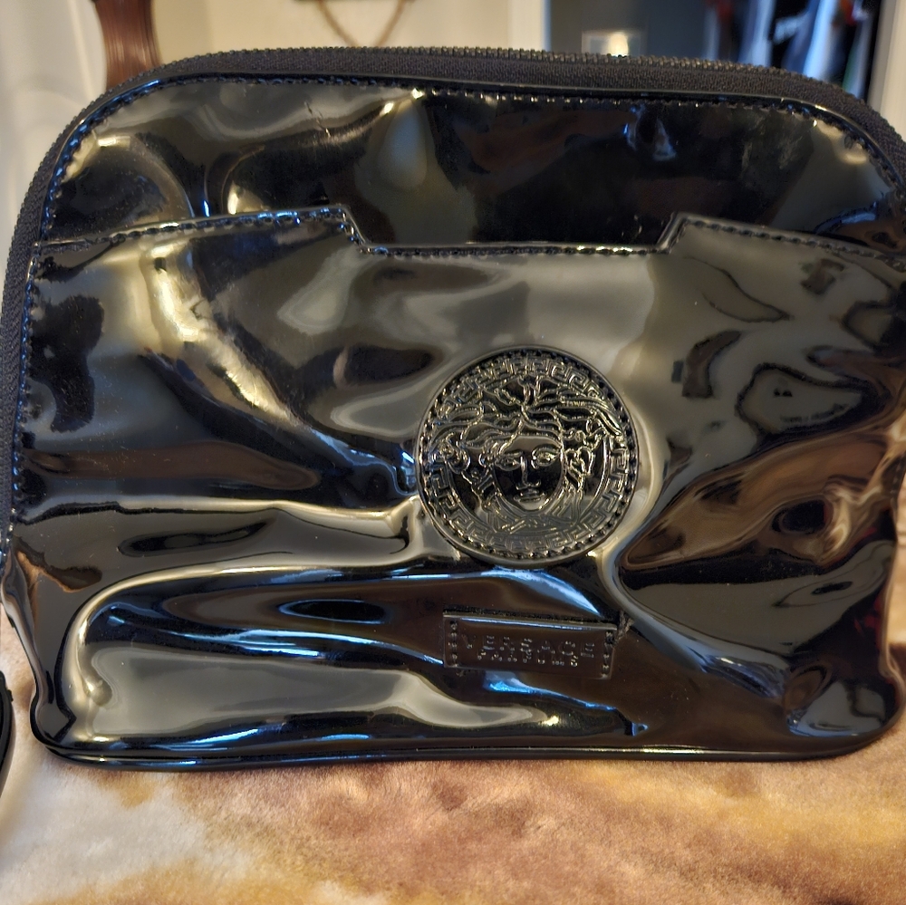 Versace Black Cosmetic Bag
